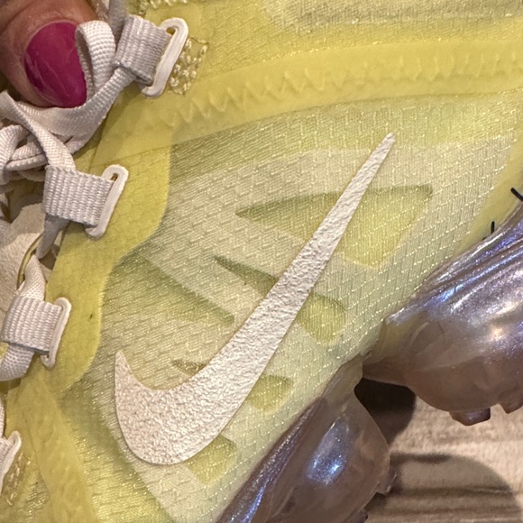 Nike Women's Vapormax Yellow Sneakers - Picture 6 of 14